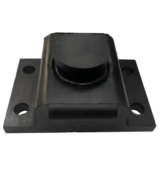 Rubber isolator for industrial vibration control